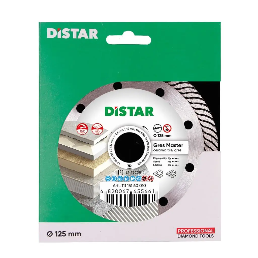 Диамантен диск Distar GRES MASTER 1A1R ф125