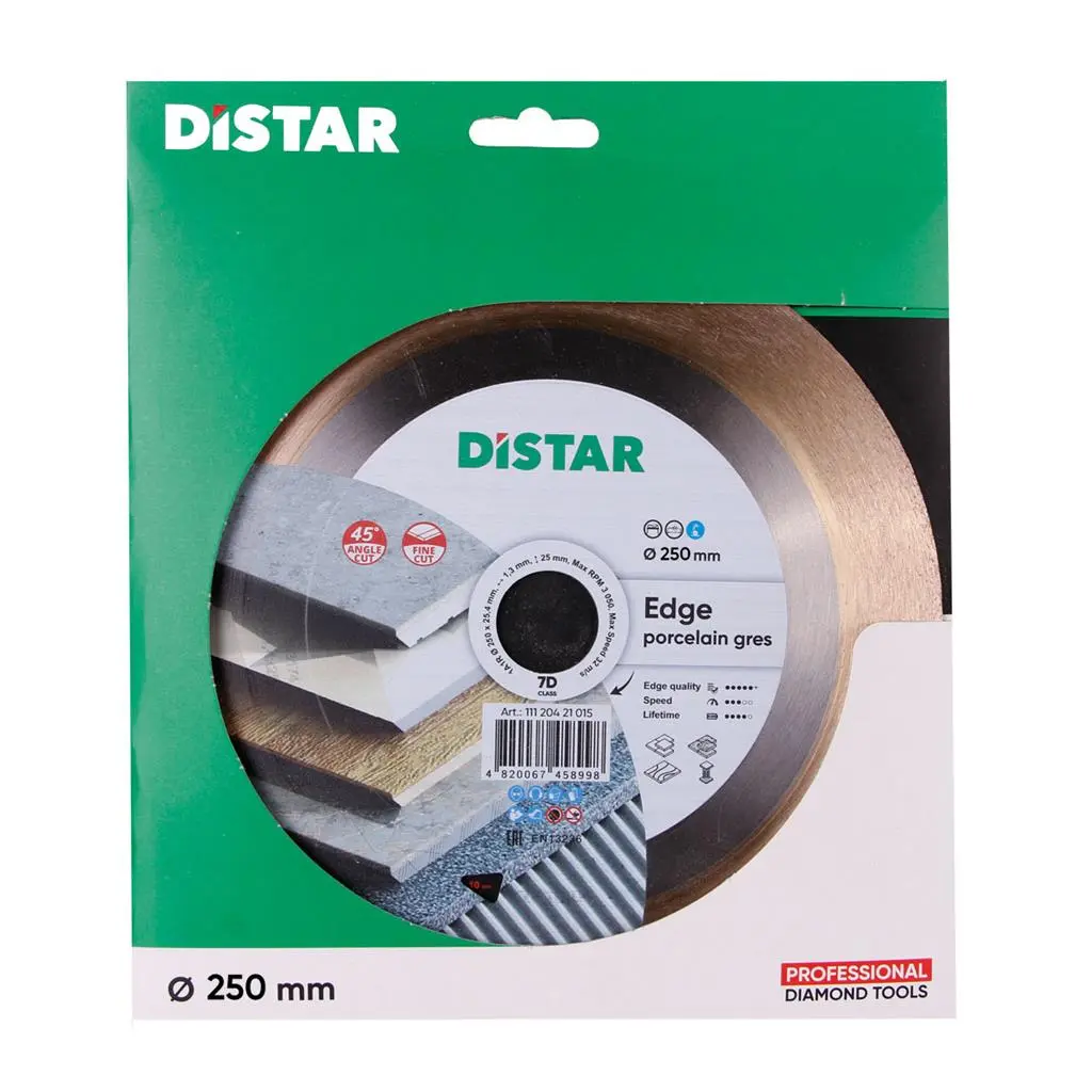 Диамантен диск за рязане Distar Edge 1A1R ф250