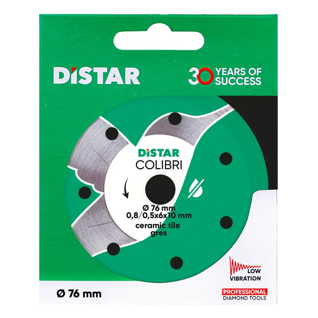 Диамантен диск DISTAR 1A1R 76x0,8x6x10H COLIBRI