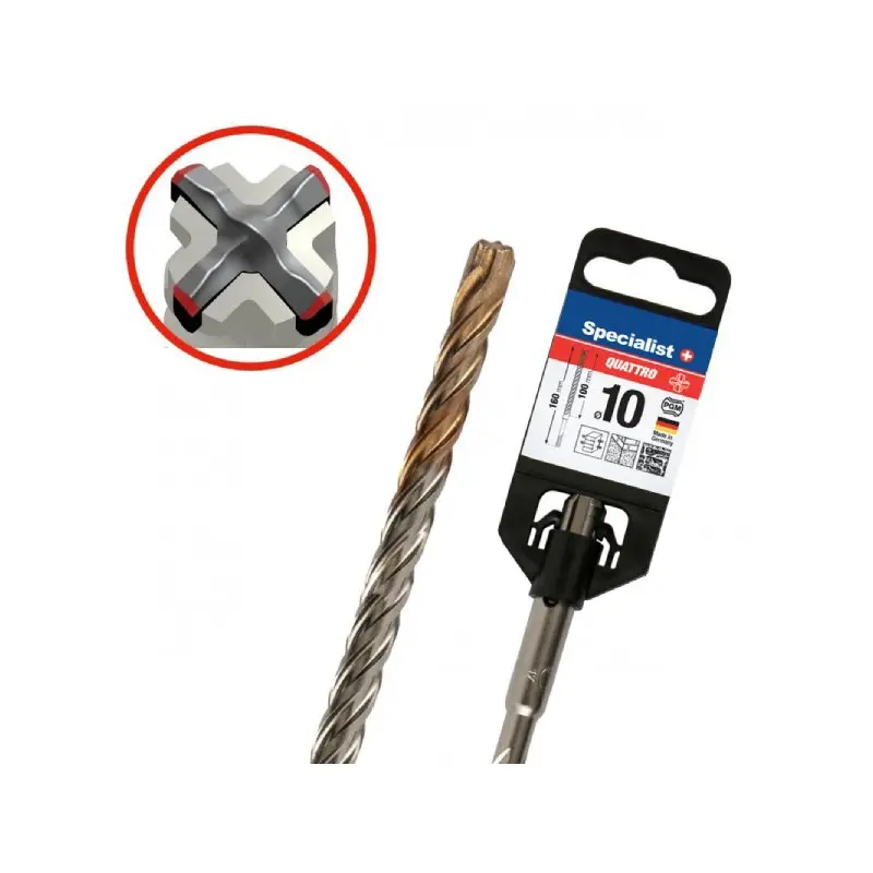 Свредло за бетон SDS-plus ф10/100/160мм QUATTRO