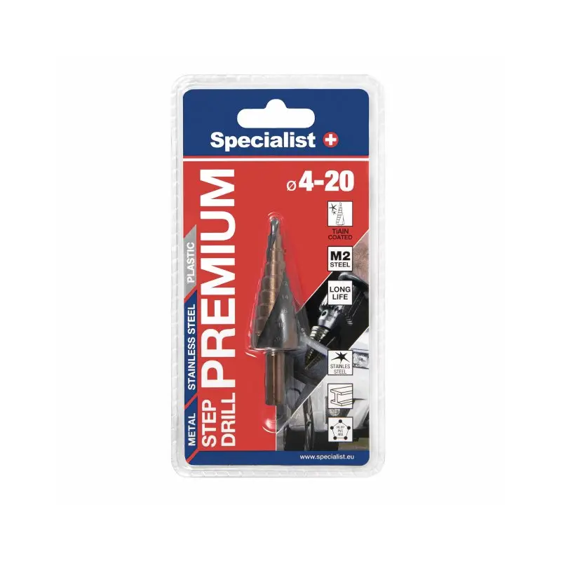 Свредло за метал стъпаловидно PREMIUM 4-20