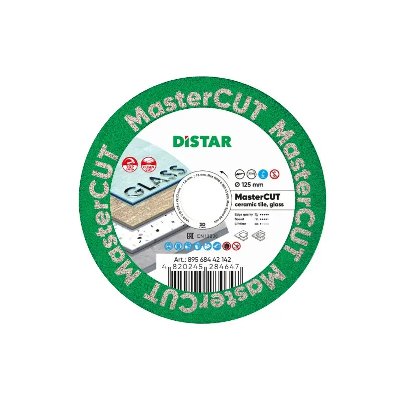 Диаментен диск 1A1R V 125x1,6/1.0x15x22,23  MASTER CUT