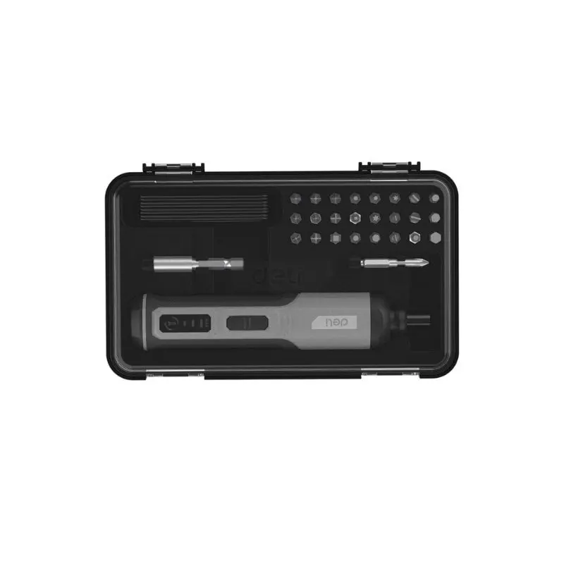 Комплект Акумулаторна отвертка и накрайници 4V DELI DC161