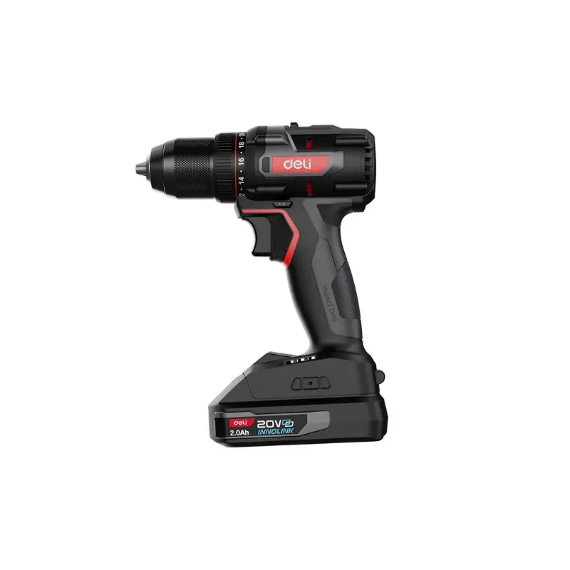 Акумулаторен винтоверт 40Nm 13mm с 2 батерии DELI