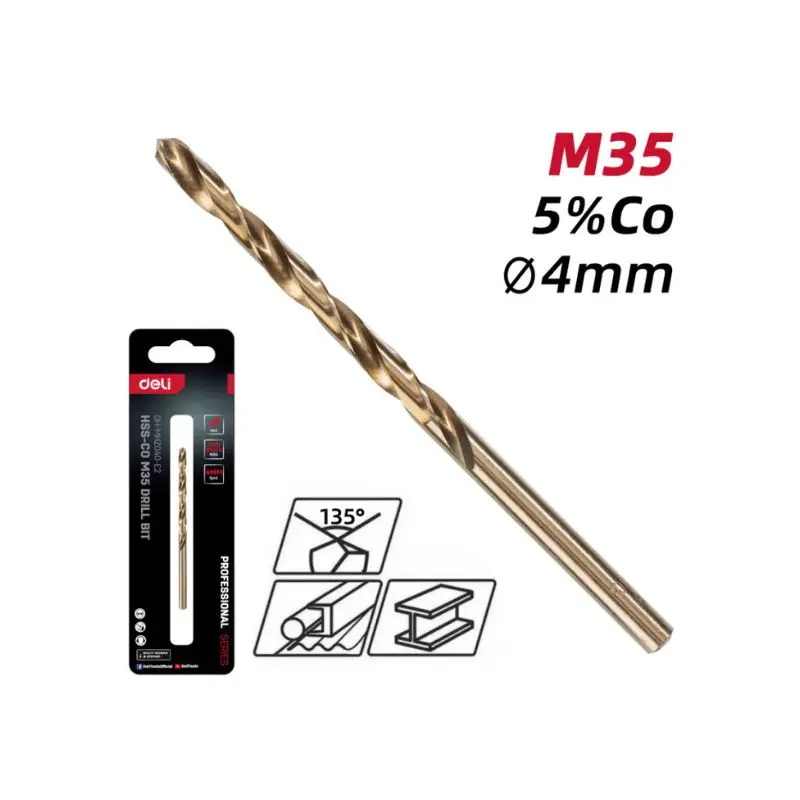 Свредло за метал 4мм Deli