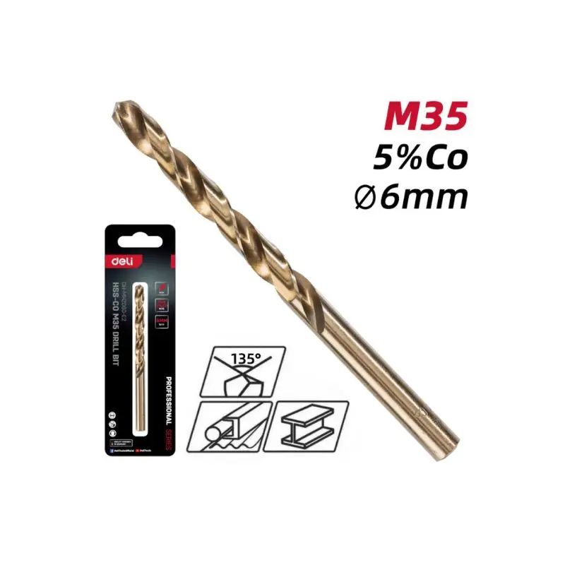 Свредло за метал 6мм Deli