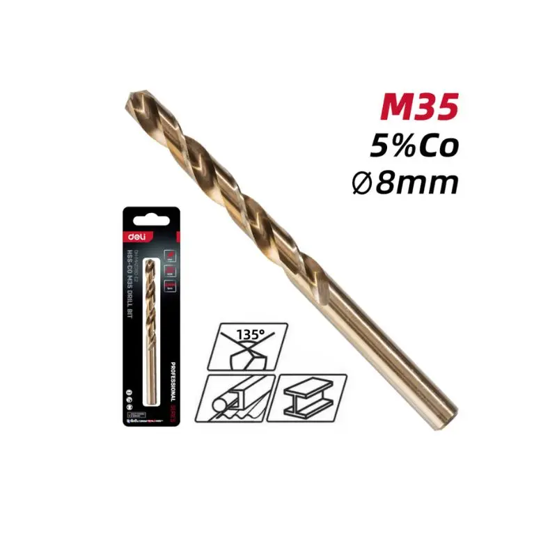 Свредло за метал 8мм Deli