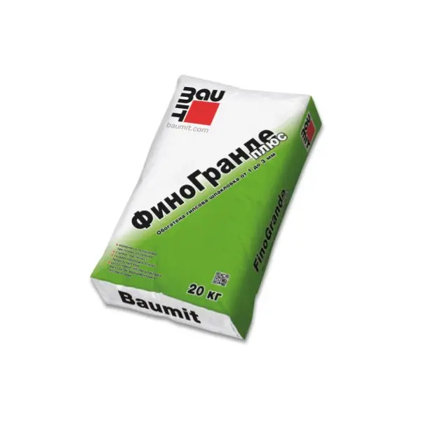 Baumit Гипсова шпакловка Фино Гранде плюс до дебелина 3мм 20кг