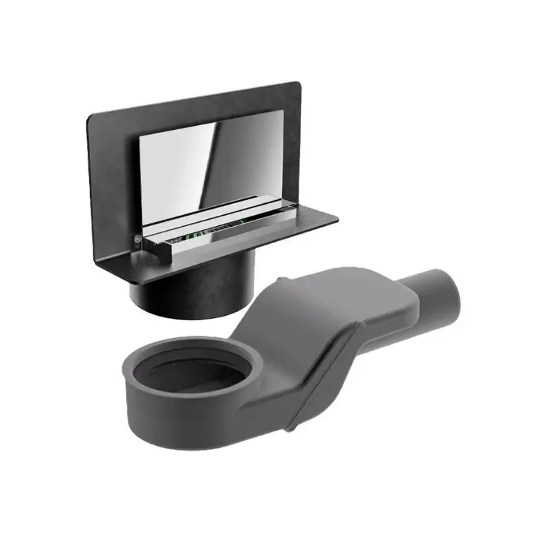 Стенен сифон хром с фланец bonomini Wally ф50 H75мм