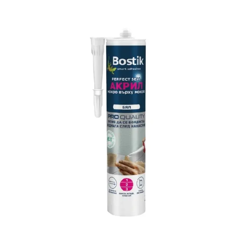 BOSTIK Акрилен уплътнител Perfect Seal Акрил Мокро Върху Мокро 280мл