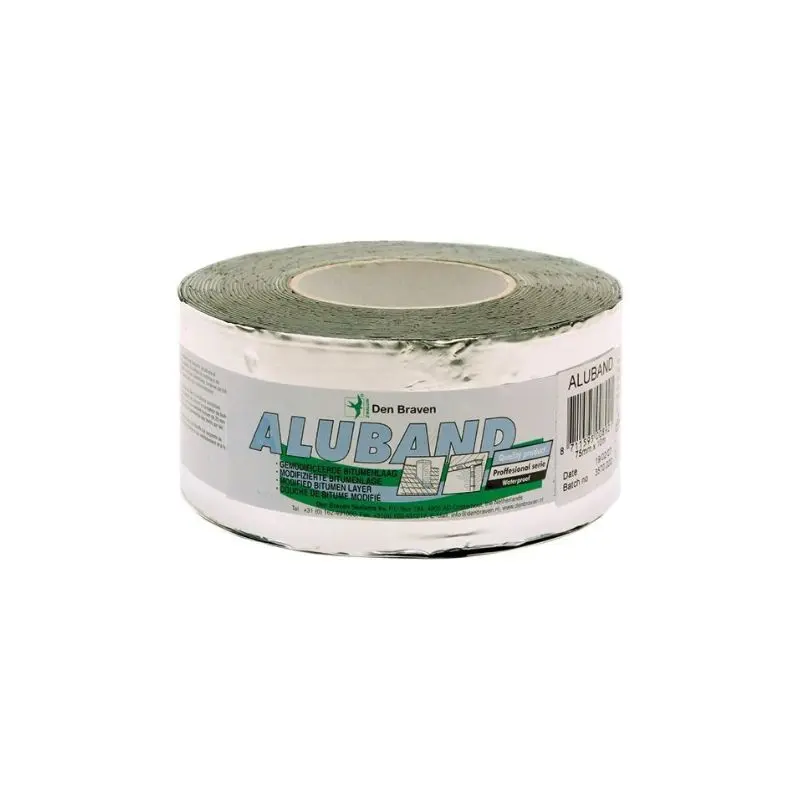 BOSTIK Алуминиево-битумна лента за покрив DEN BRAVEN ALUBAND 5см