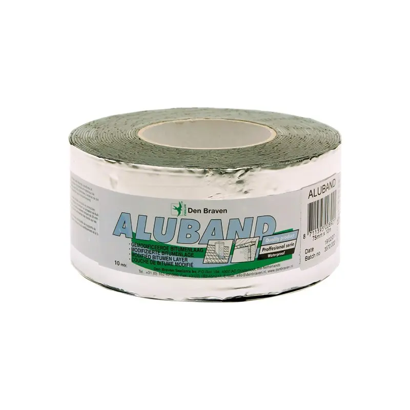 BOSTIK Алуминиево-битумна лента за покрив DEN BRAVEN ALUBAND 10см