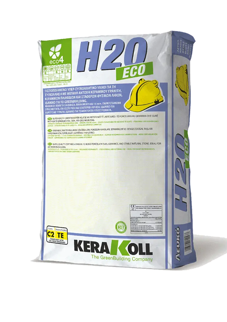 H20 Eco Бяло (C 2TE) лепило  25кг.