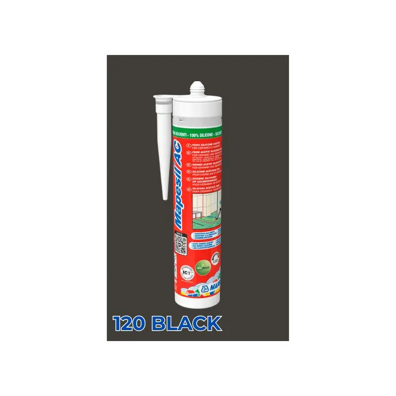 Силикон Mapesil AC 120 black 310мл