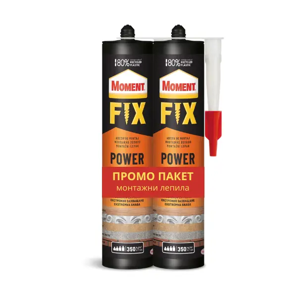 Промо пакет Moment FIX Extreme Power монтажно лепило 2х385 г