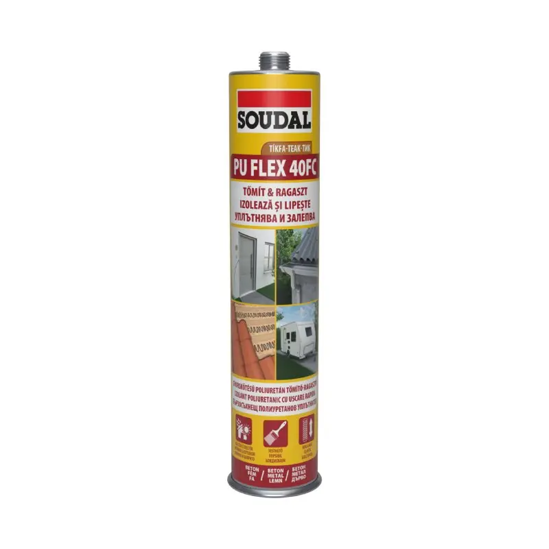 Полиуретанов улпътнител SOUDAL FLEX 40FC тик 300мл