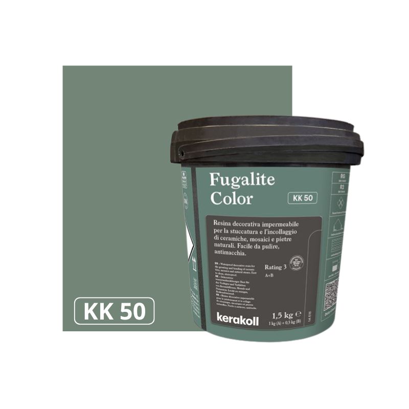 FUGALITE COLOR KK 50, фугираща  епоксидна смес 2К-течна керамика 1,5кг.