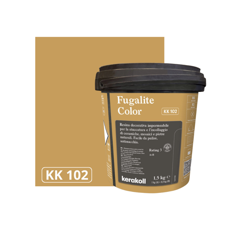 FUGALITE COLOR KK 102, фугираща епоксидна смес 2К-течна керамика 1,5кг.