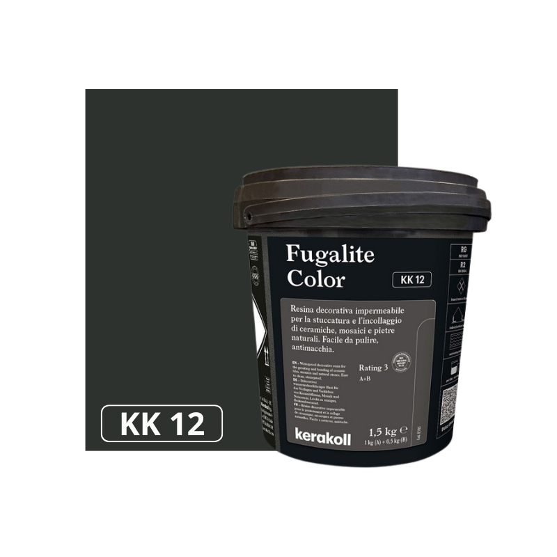 FUGALITE COLOR KK 12, фугираща  епоксидна смес 2К-течна керамика  1,5кг.