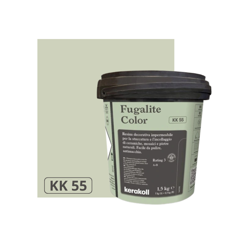 FUGALITE COLOR KK 55, фугираща  епоксидна смес 2К-течна керамика  1,5кг.